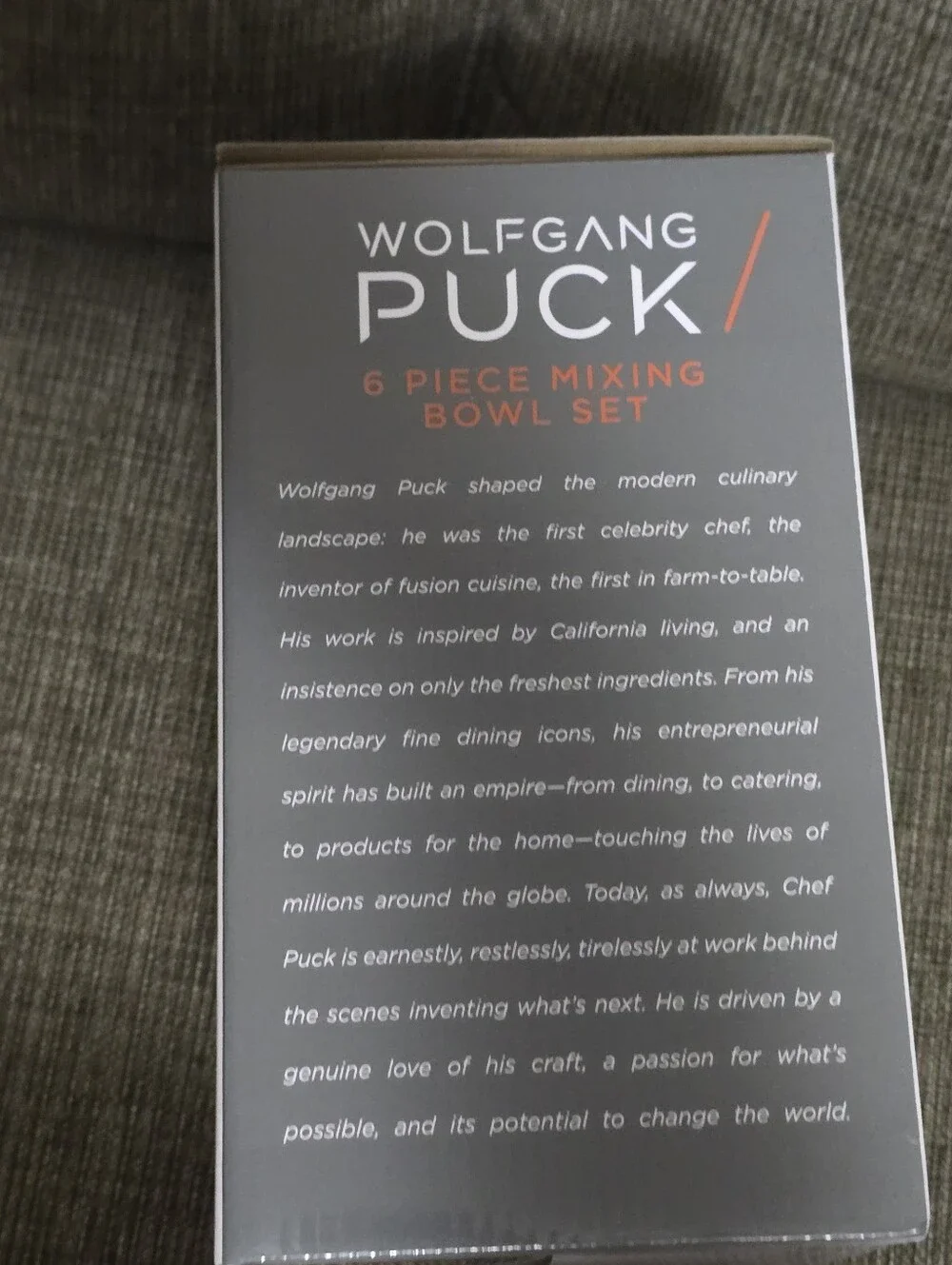 New In Box - Wolfgang Puck 6-Piece Mixing Bowl Set